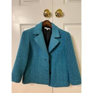 Cabi fuzzy blue coat